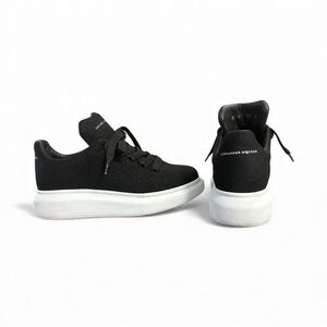 Alexander McQueen Kids Black and White Sneakers